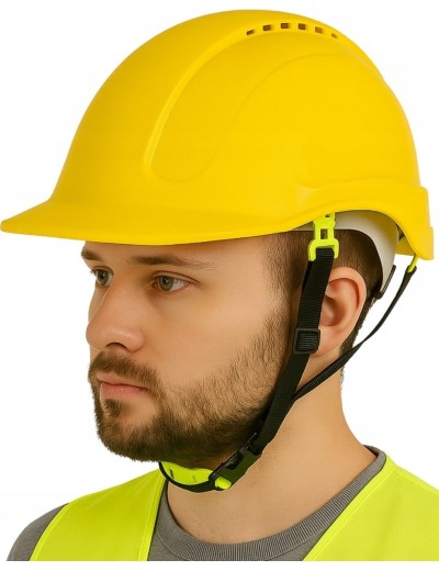 Kask budowlany ochronny Morion z paskiem