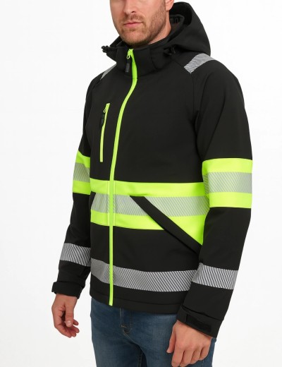 Kurtka softshell odblaskowa Bosafety Valencia C1 | Balticbhp.pl