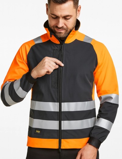 Kurtka softshell męska odblaskowa Snickers 1539 | Balticbhp.pl