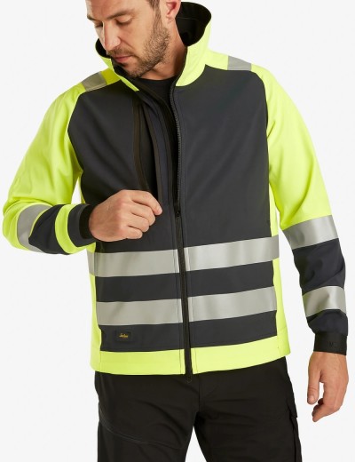 Kurtka softshell męska odblaskowa Snickers 1539 | Balticbhp.pl