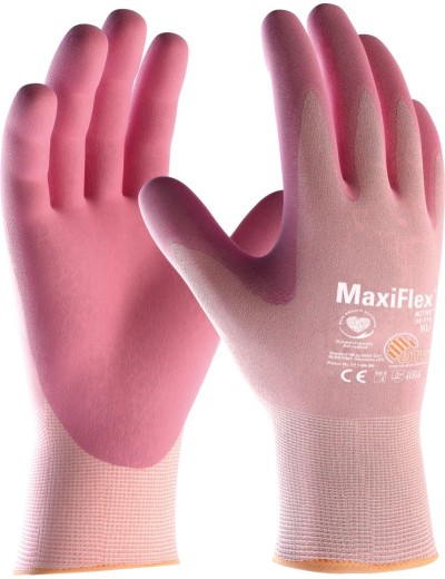 Rękawice robocze różowe ATG 34-814 MaxiFlex