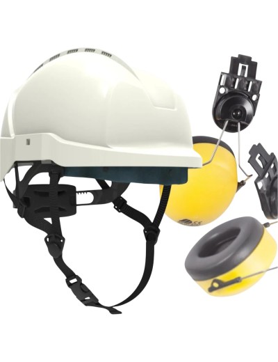 Kask ochronny Protekt ATRA 10V z nausznikami