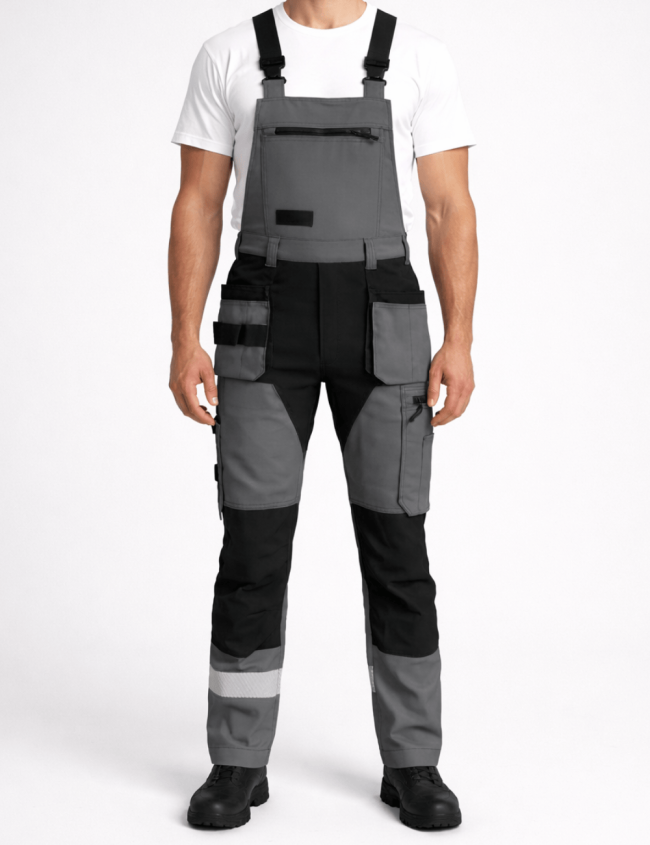 Spodnie robocze ogrodniczki BoSafety Mashup Plus