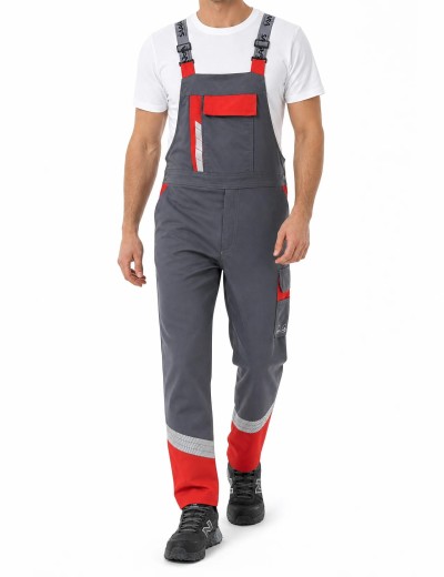 Spodnie robocze ogrodniczki Sara Workwear PIORUN FLEX