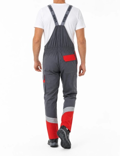 Spodnie robocze ogrodniczki Sara Workwear PIORUN FLEX