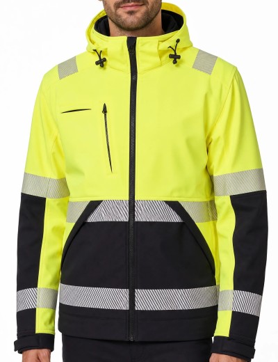 Kurtka softshell odblaskowa Bosafety Valencia C2