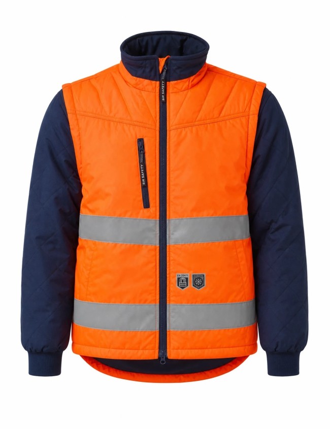Kurtka robocza odblaskowa z odpinanymi rękawami Sir Safety