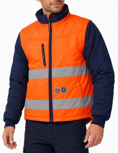 Kurtka robocza odblaskowa z odpinanymi rękawami Sir Safety